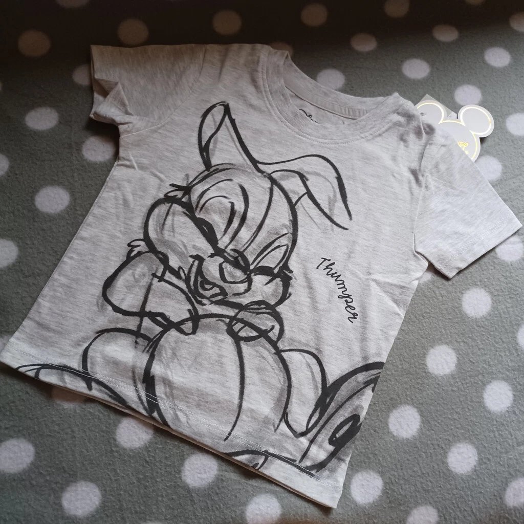 Disney Shirt Mädchen Klopfer Grau Größe 92 (18-24 Monate)