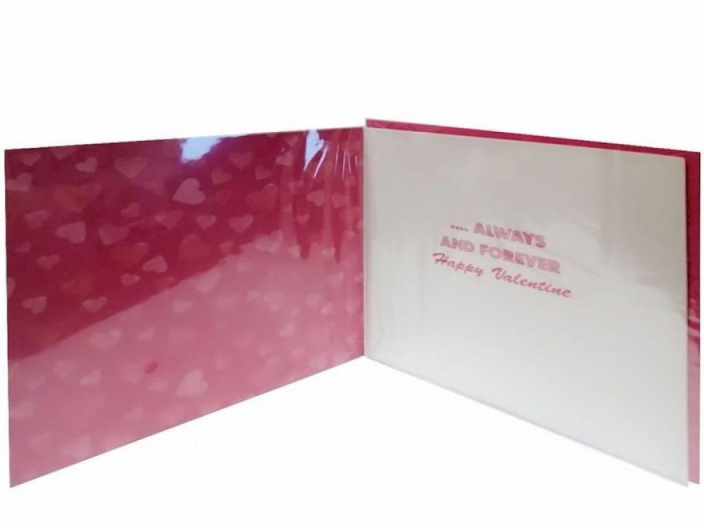 Grußkarte Liebe Hologramm Karte mit Umschlag Valentinstag Verlobung #14294