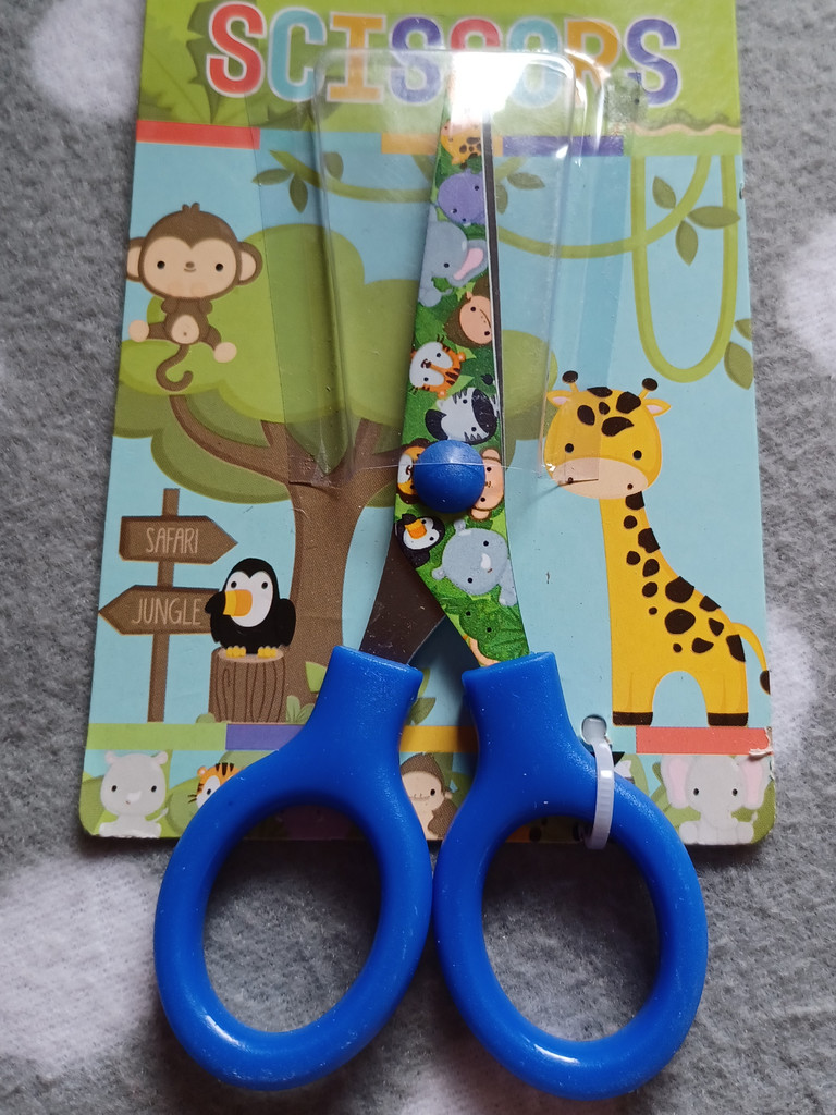 Schere Kinderschere Bastelschere wilde Tiere Schere Kinderschere Bastelschere wilde Tiere