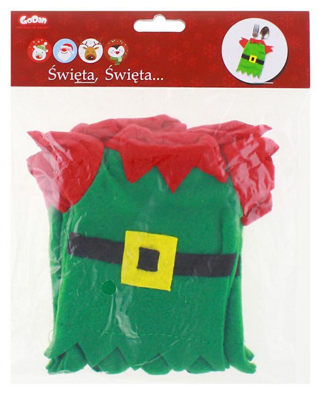 4x Besteck Tasche Beutel Tischdekoration Geschirr Weihnachtsdekoration 4x Besteck Tasche Beutel Tischdekoration Geschirr Weihnachtsdekoration