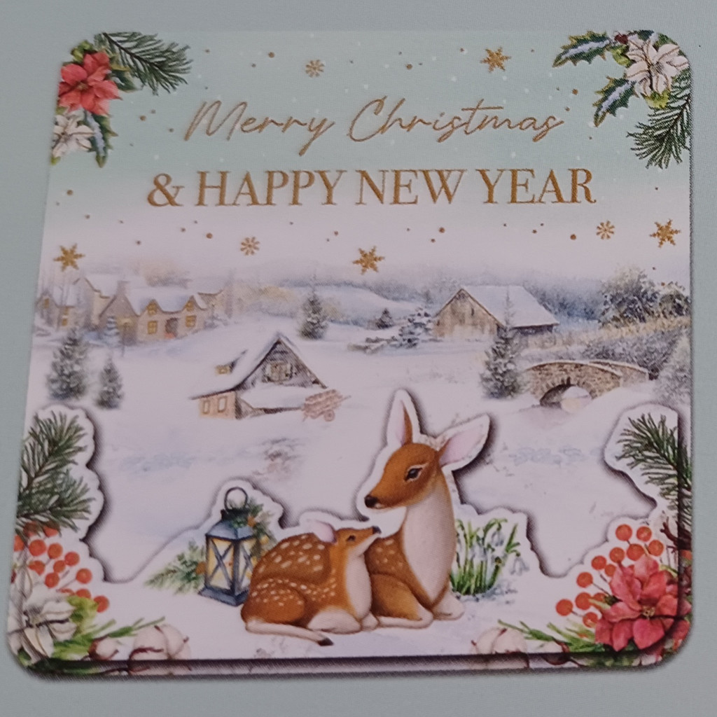 8 Weihnachtskarten 2 verschiedene Motive mit Kuvert & Folienprägung 8 Weihnachtskarten 2 verschiedene Motive mit Kuvert & Folienprägung