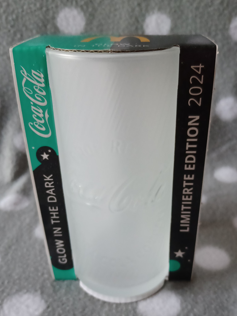 Coca-Cola Glas Glow in the Dark – MC Donalds - Limitierte Edition 2024