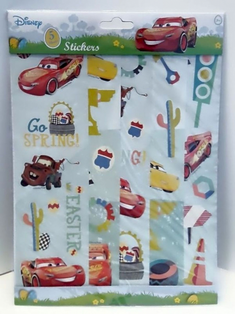 Ostern Sticker 5 Sheets Cars ab 3 Jahre Disney #13427