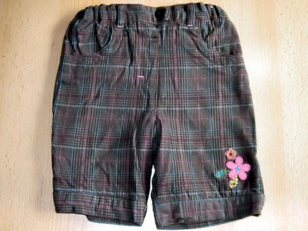 C&A Hose Mädchen gefüttert kariert Gummibund Braun Größe 86 C&A Hose Mädchen gefüttert kariert Gummibund Braun Größe 86