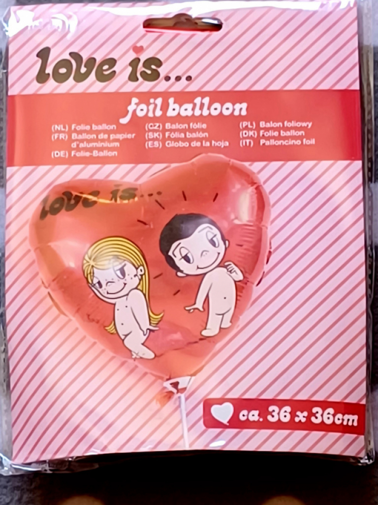 Luftballon Folienballon Liebe ist Valentinstag Verlobung #16819