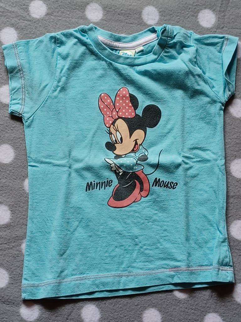 Mädchen T-Shirt - Disney - Minnie Maus - Blau - Gr. 74/80 #17537