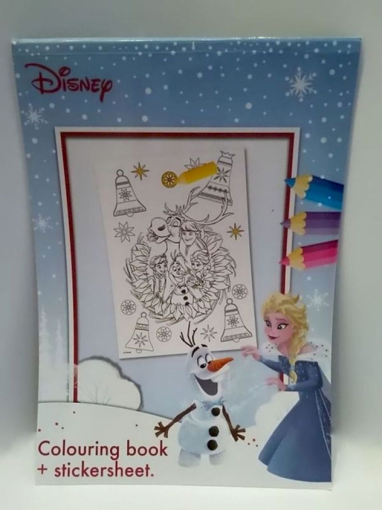 Disney Frozen Weihnachten A4 Sticker & Ausmal-Set Malbuch 16 Bilder #13831