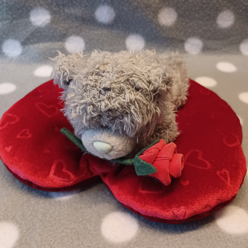 Me to You Tatty Teddy Plüschtier Kuscheltier grau Herz Rose Geschenk