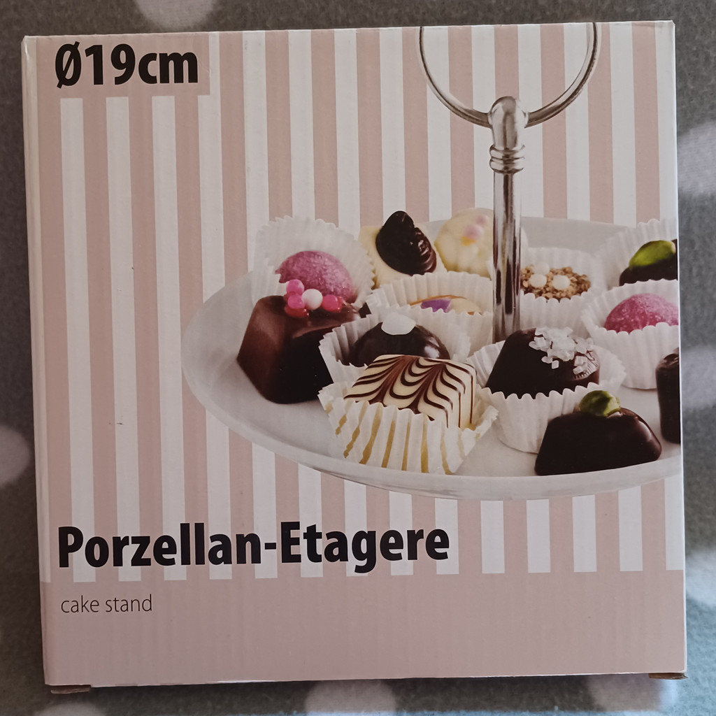 J.E. Schum Porzellan-Etagere 19 cm für Gebäck und Kuchen