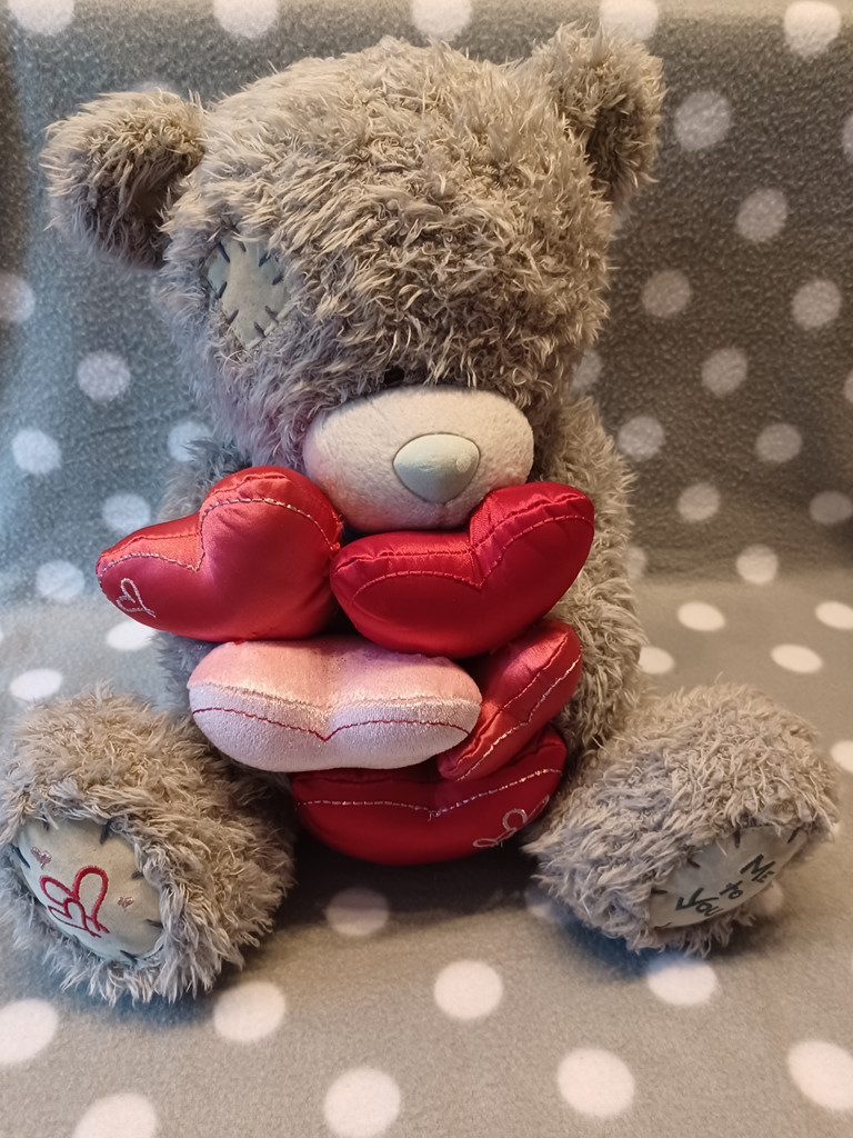 Me to You Teddybär Tatty Teddy Grau 30cm Plüschtier mit Herzen