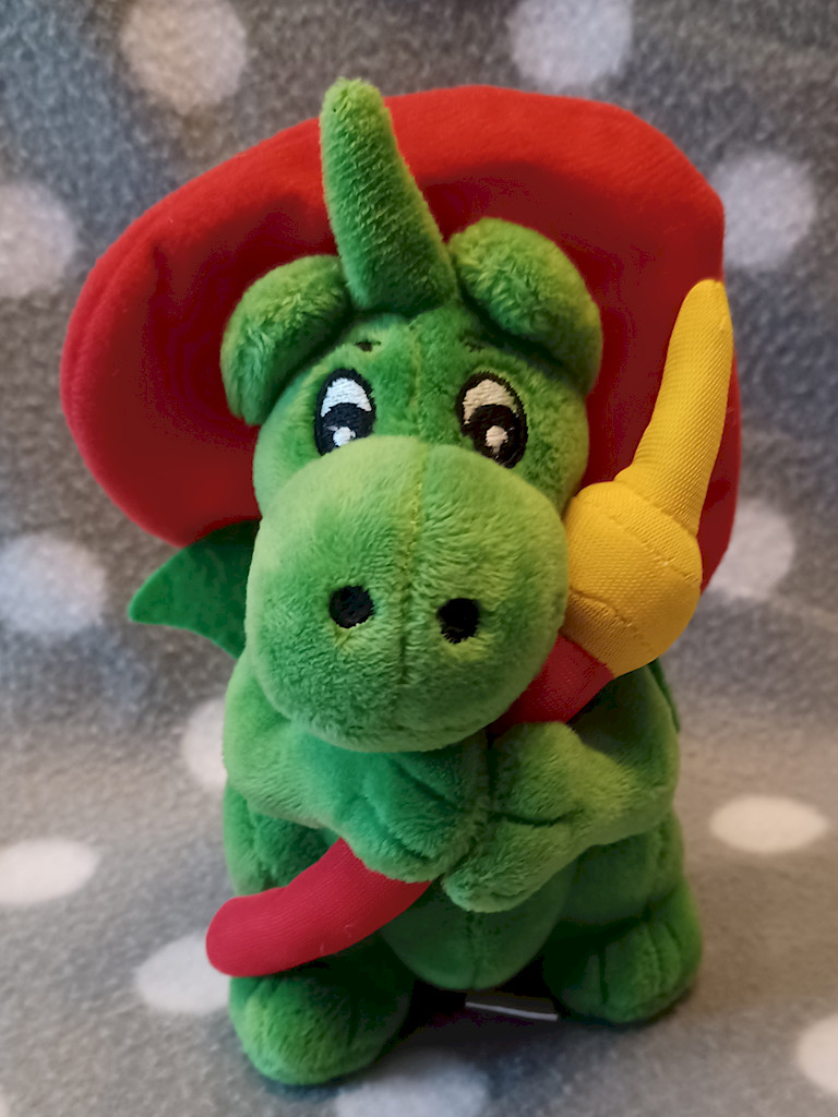 Sweety Toys Grisu Drache Plüschtier Feuerwehr Kuscheltier 15cm