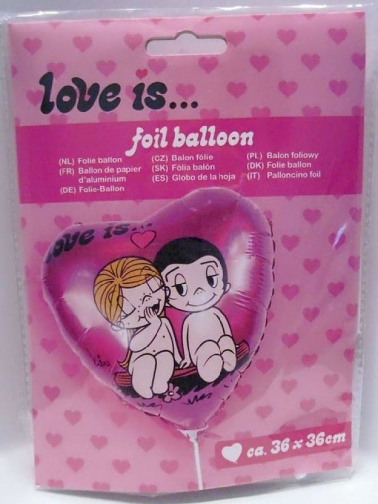 Luftballon Folienballon Liebe ist Valentinstag Verlobung #12316