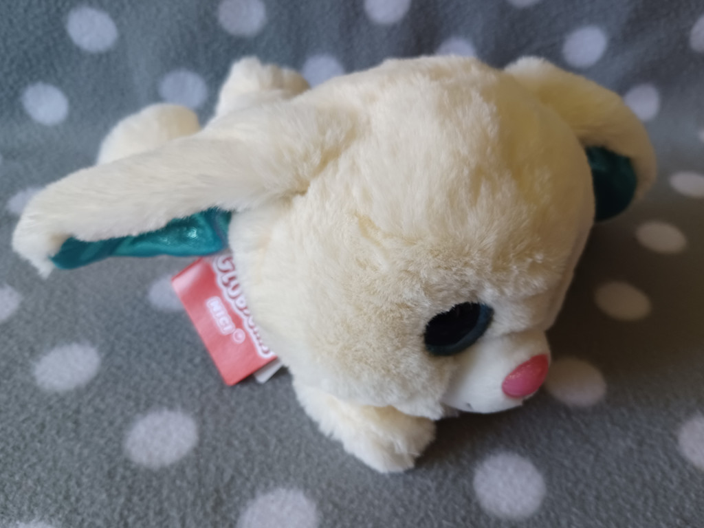 NICI Glubschis Hase Wolli-Dot Kuscheltier Groß 25cm Creme Weiss Glitzeraugen