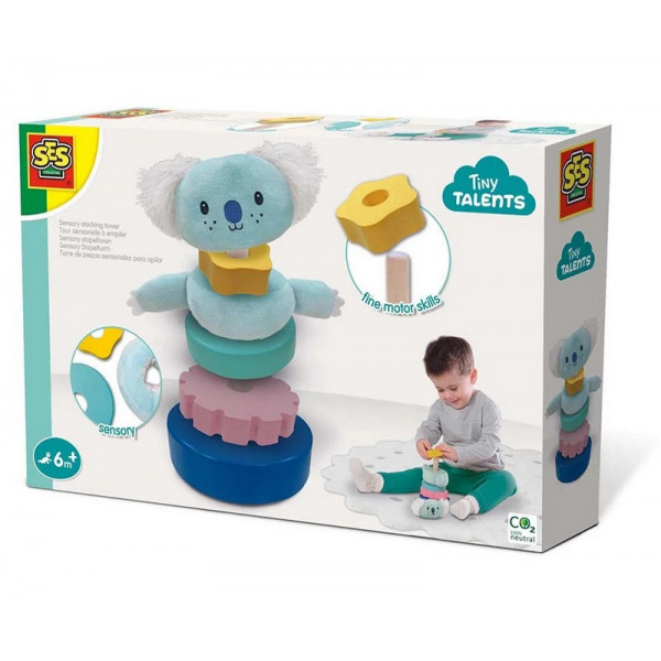 SES Creative Tiny Talents Sensorischer Stapelturm SES Creative Tiny Talents Sensorischer Stapelturm