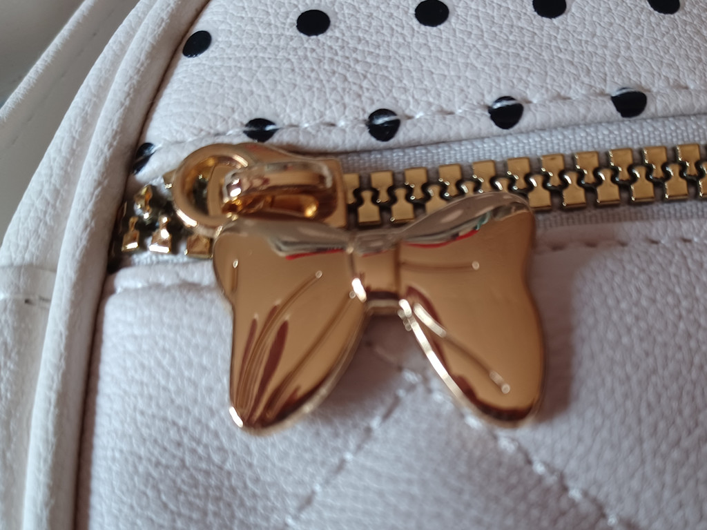 Disney Minnie Mouse Umhängetasche Weiß Gesteppt Gold Damen Kinder Tasche