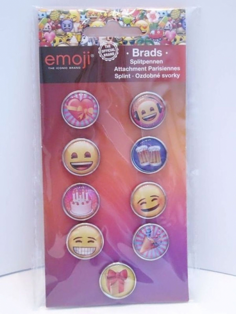 Brads dekorative Splint Buttons Musterbeutelklammern Emoji 8 Stück Brads dekorative Splint Buttons Musterbeutelklammern Emoji 8 Stück