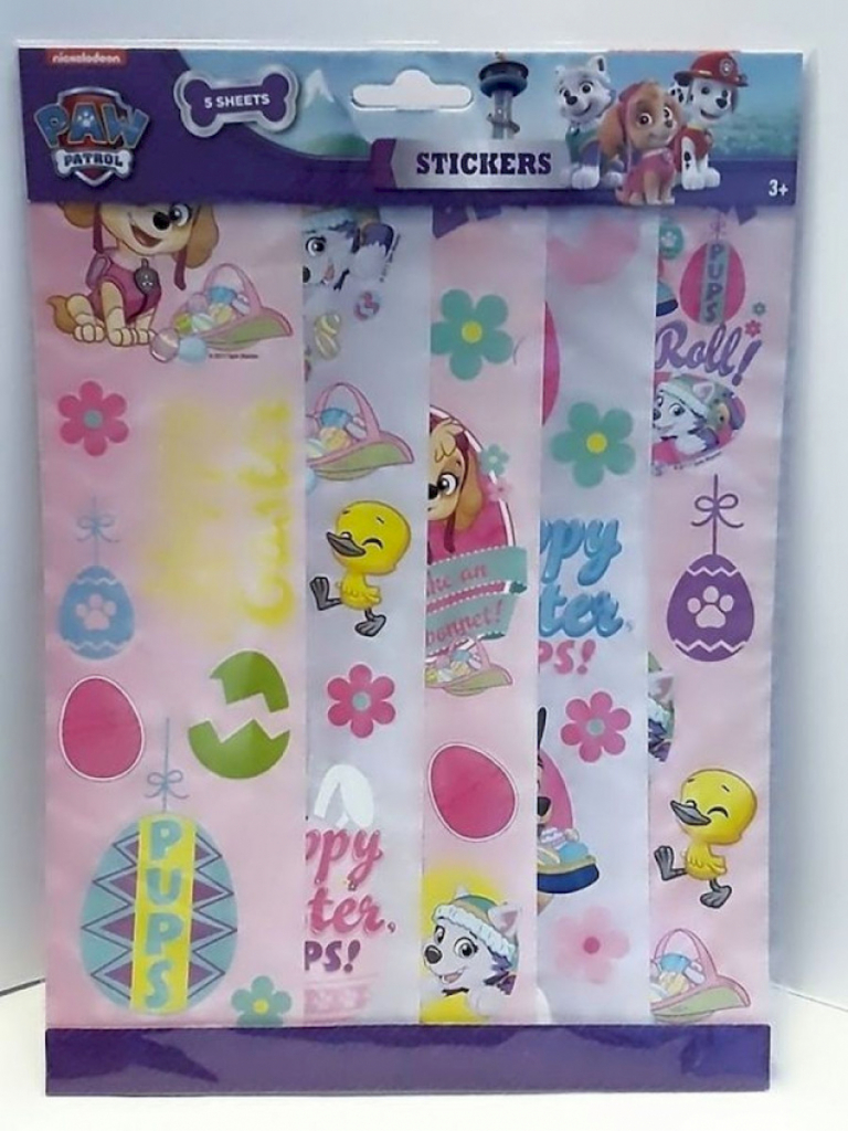 Ostern Sticker 5 Sheets PAW Patrol ab 3 Jahre Spin Master  Ostern Sticker 5 Sheets PAW Patrol ab 3 Jahre Spin Master
