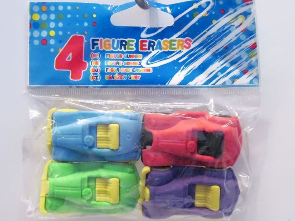 Radiergummi 4 Figuren Oldtimer Radiergummi 4 Figuren Oldtimer
