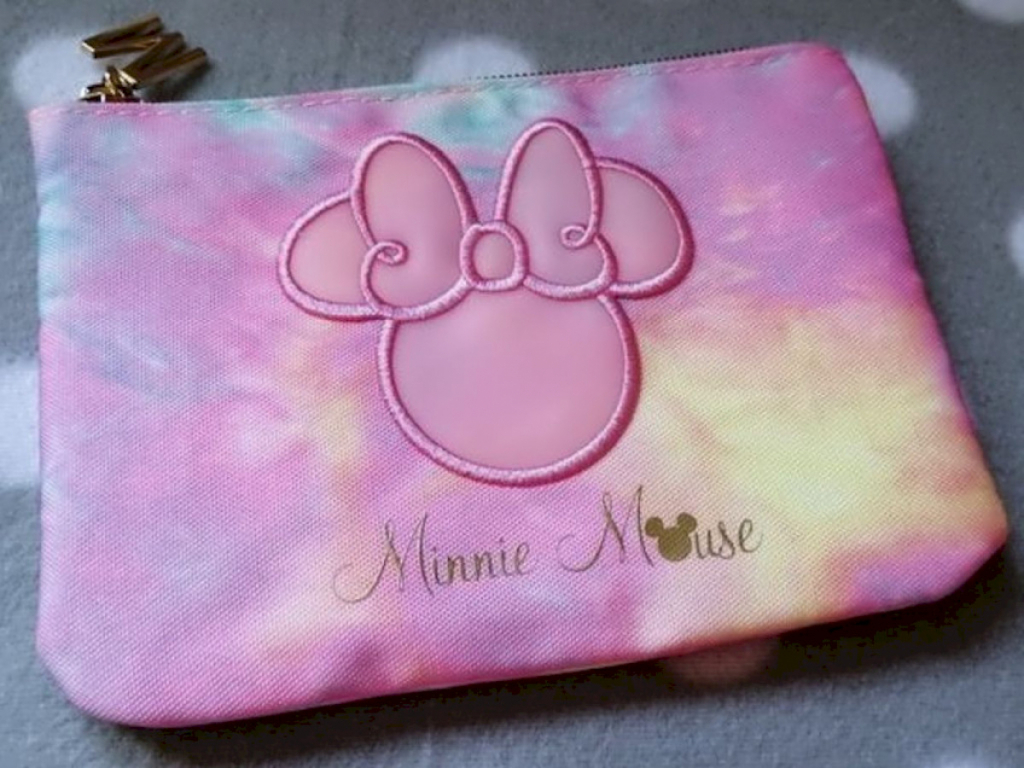 Make Up -Tasche Disney Minnie Maus Regenbogen-Farben Reißverschluss #16021