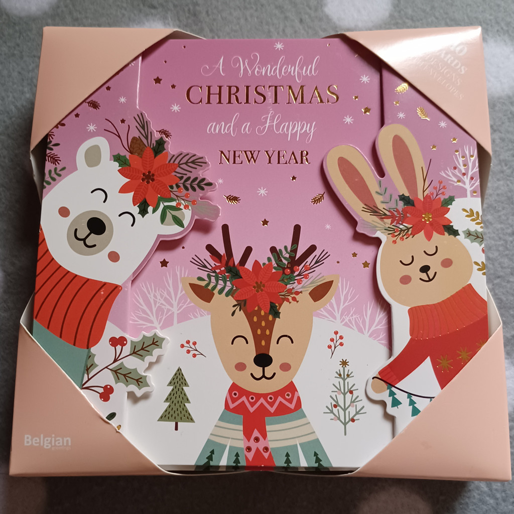 10 Weihnachtskarten 2 verschiedene Motive mit Kuvert & Folienprägung 10 Weihnachtskarten 2 verschiedene Motive mit Kuvert & Folienprägung