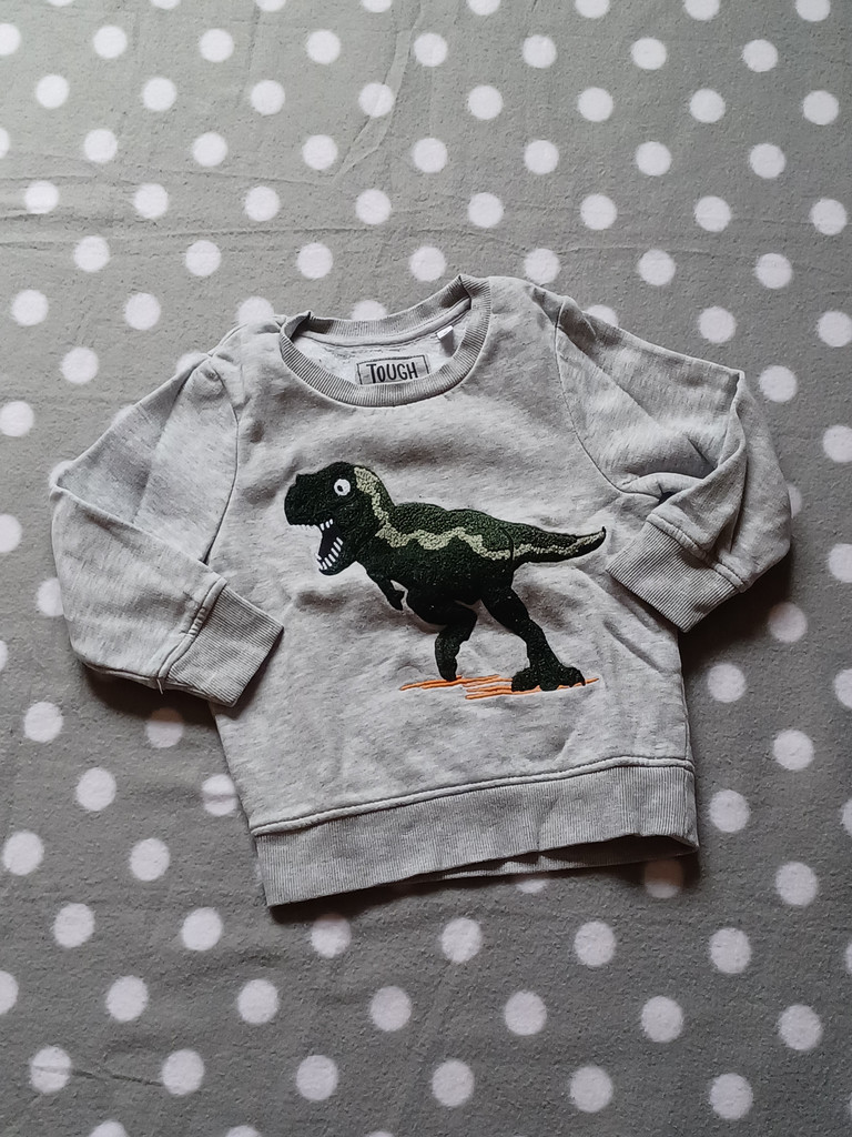 C&A Pullover Jungen Grau Dinosaurier Größe 98  C&A Pullover Jungen Grau Dinosaurier Größe 98