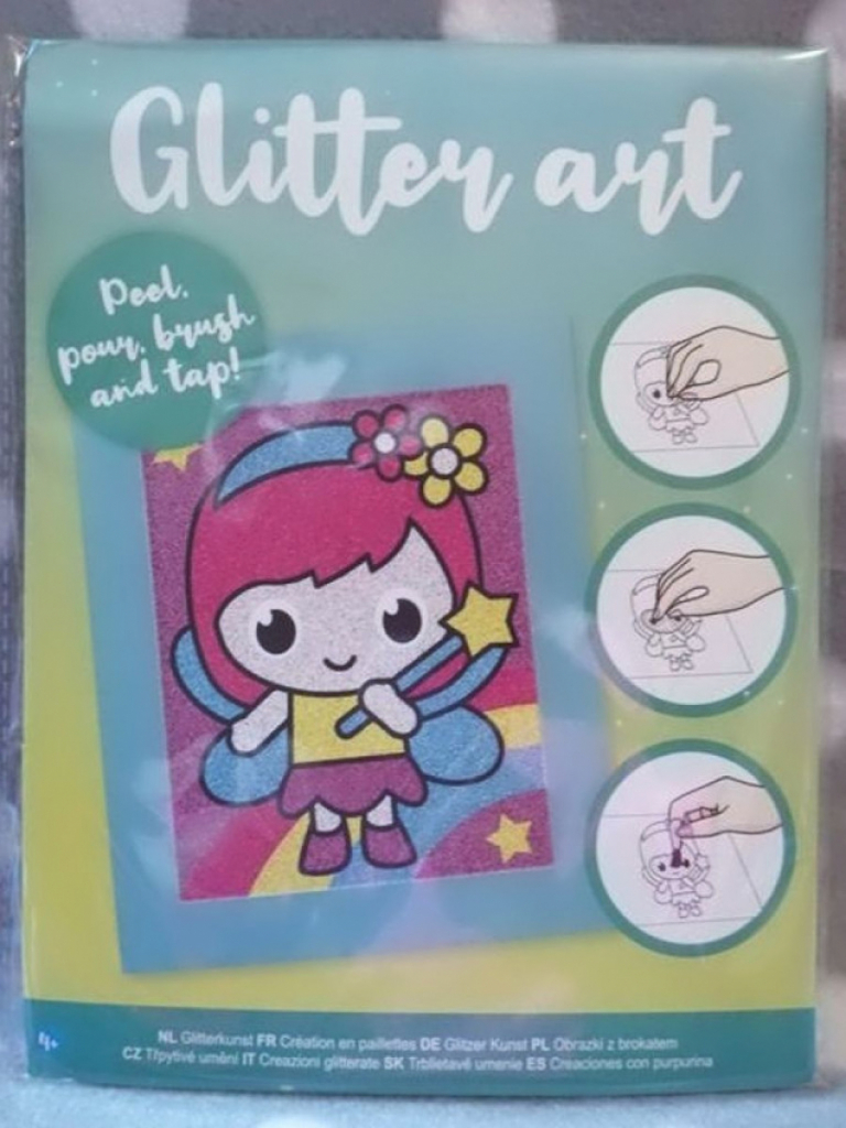 Bastelset Glitter Art Glitzer Kunst Fee Bastelset Glitter Art Glitzer Kunst Fee