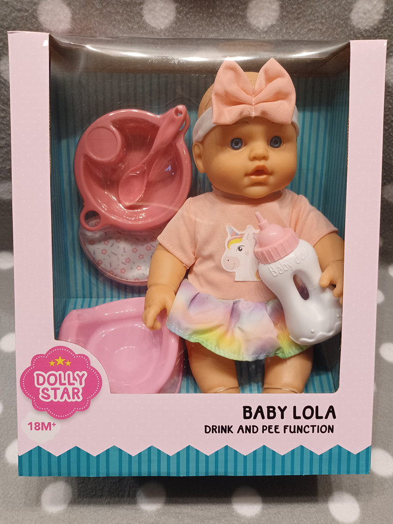 Dolly Star – Baby Lola Puppe mit Trink- und Pipi-Funktion