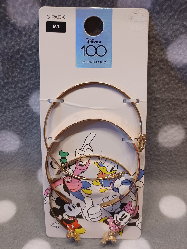 Disney 100 Jahre Primark Armreif Set 3-teilig Goldfarben Micky Maus Minnie