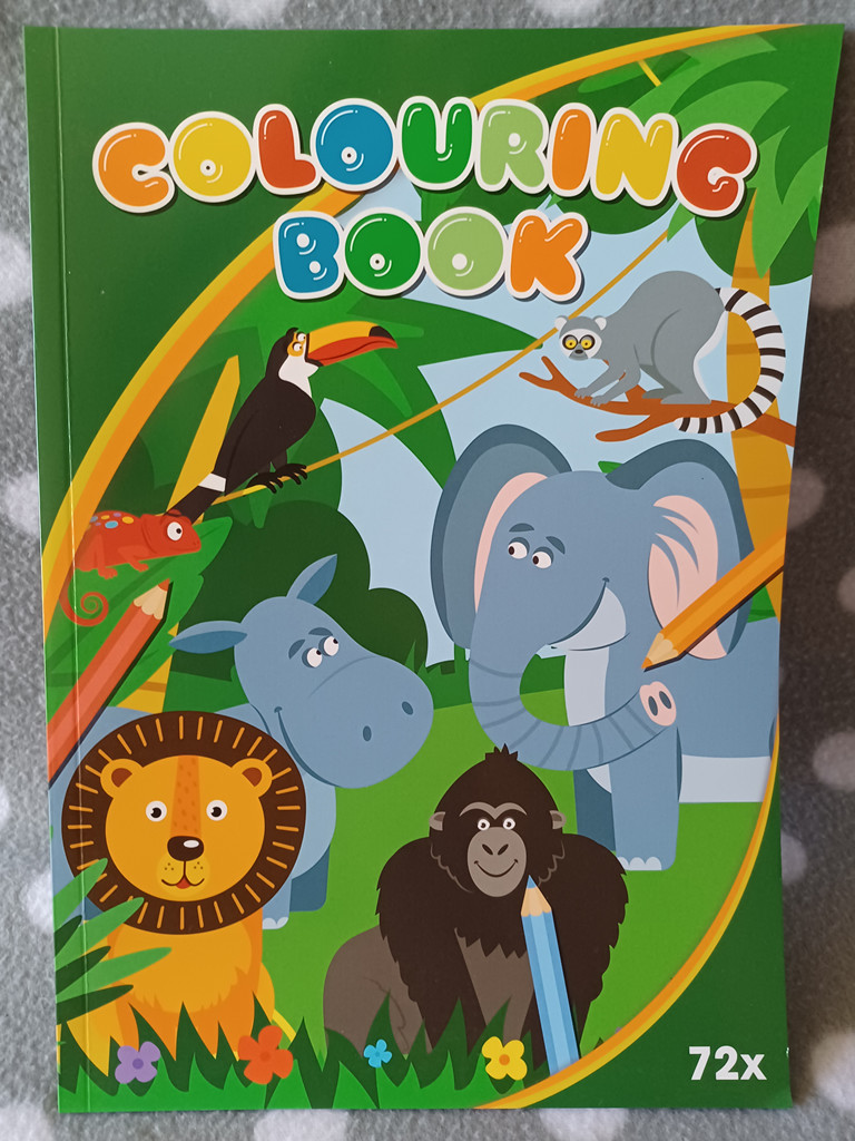 Malbuch Malheft Ausmalbuch Zootiere 72 Seiten