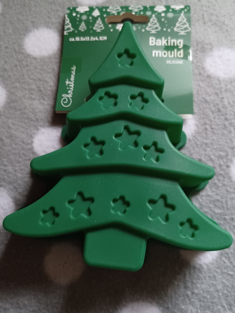 Kuchenformen Backform Grün Silikon Tannenbaum Weihnachten 18,5 x 13,2 x 4,1cm