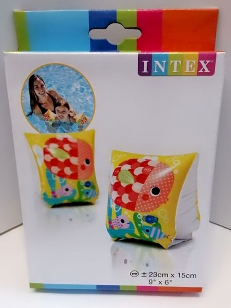 INTEX Schwimmflügel 23cmx15cm Gelb Fische ab 3 Jahre INTEX Schwimmflügel 23cmx15cm Gelb Fische ab 3 Jahre