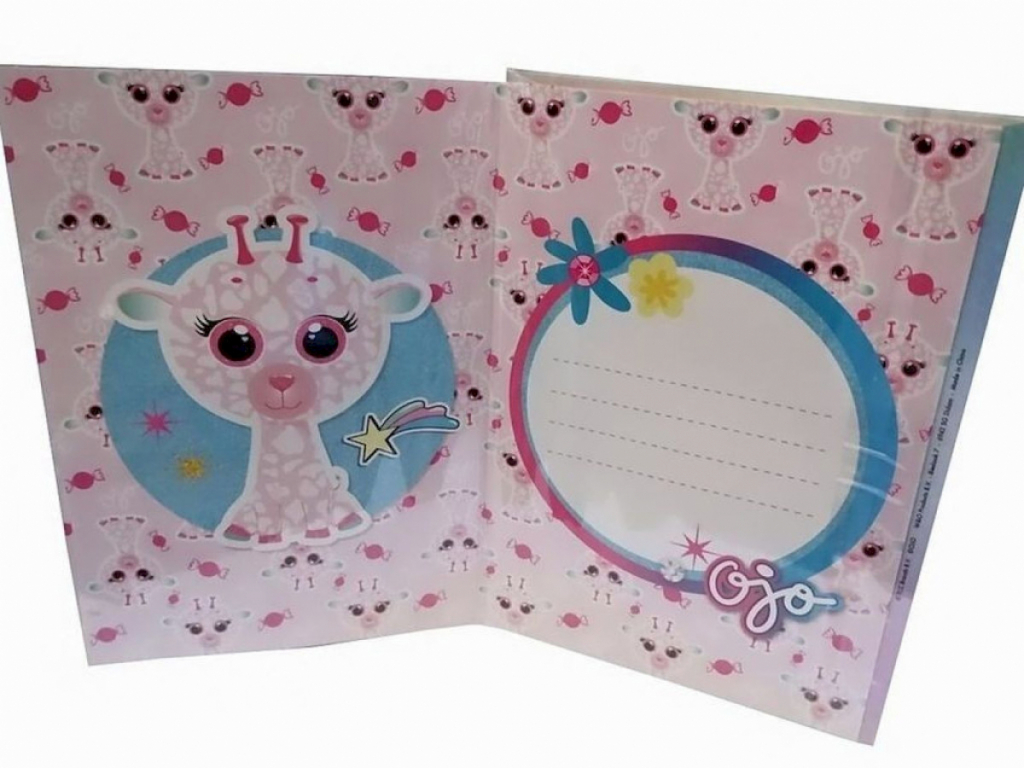 Geburtstagskarte Glückwunschkarte 3D Ojo Giraffe Geburtstagskarte Glückwunschkarte 3D Ojo Giraffe