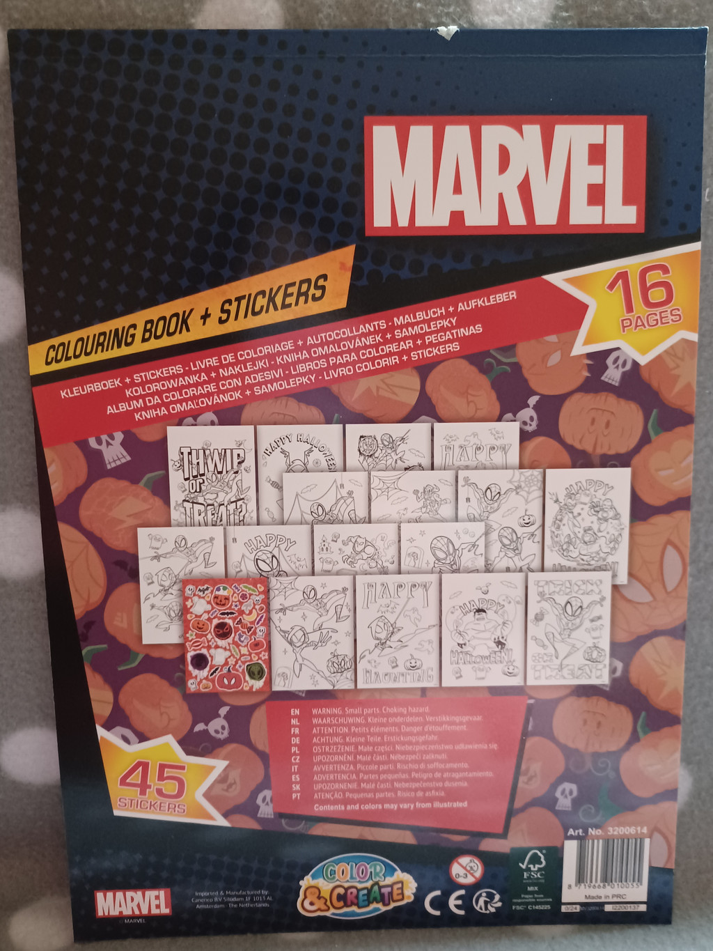 Malbuch Ausmalbuch Malheft mit Stickerbogen Weihnachten Marvel  Malbuch Ausmalbuch Malheft mit Stickerbogen Weihnachten Marvel