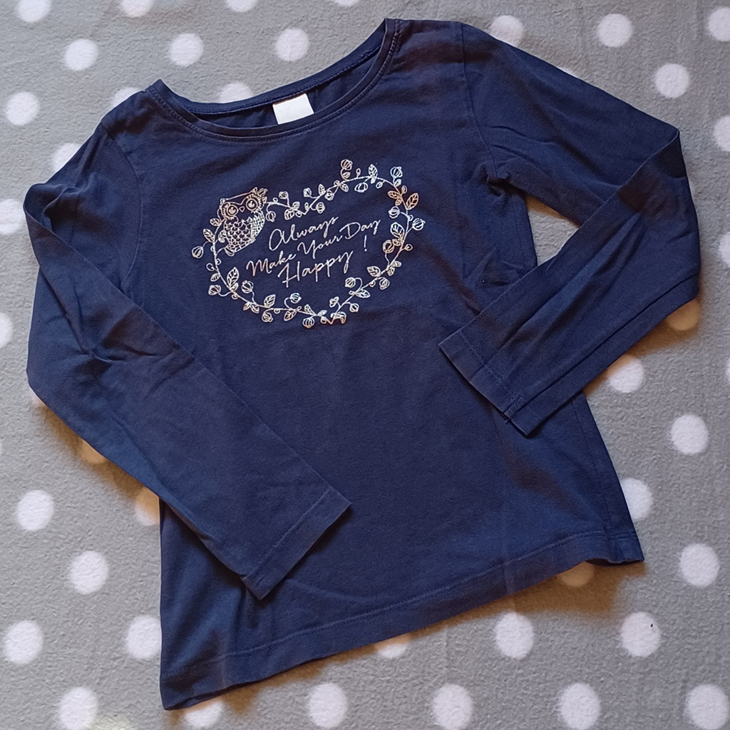 Palomino C&A Langarmshirt Blau Eulen-Print