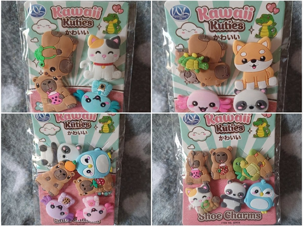 Kawaii Kuties Schuh-Charms Set für Clogs und Sandalen
