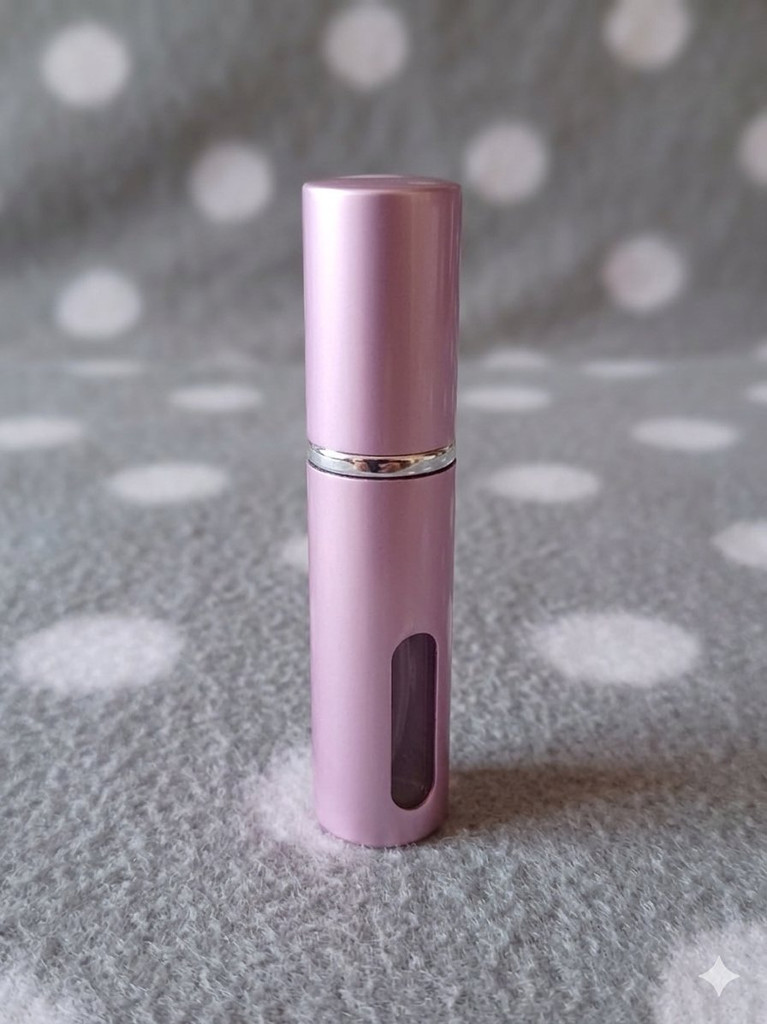 Parfümzerstäuber 5ml Rosa Nachfüllbar – Reise-Sprühflasche mit Sichtfenster