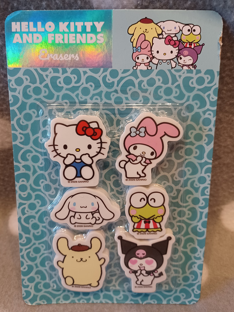 Sanrio Hello Kitty and Friends Radiergummi-Set 6-teilig