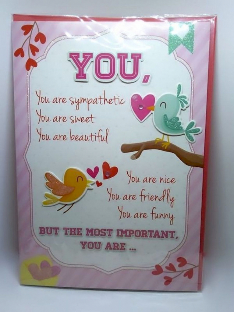 Grußkarte Liebe XL 3D Karte mit Umschlag Valentinstag Verlobung #13878