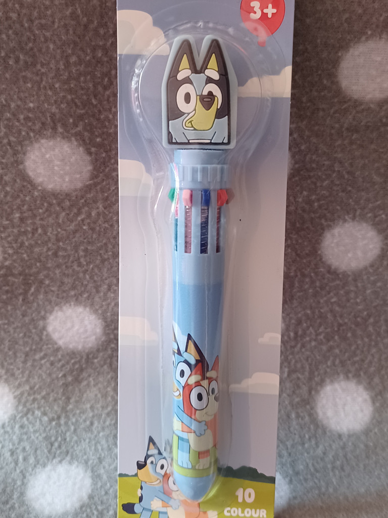 Bluey 10 Farben Kugelschreiber Mehrfarbiger Stift für Kinder