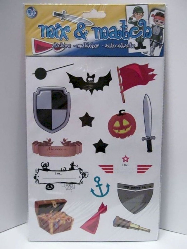 Aufkleber Sticker Mix & Match Ritter Soldat Pirat #12668