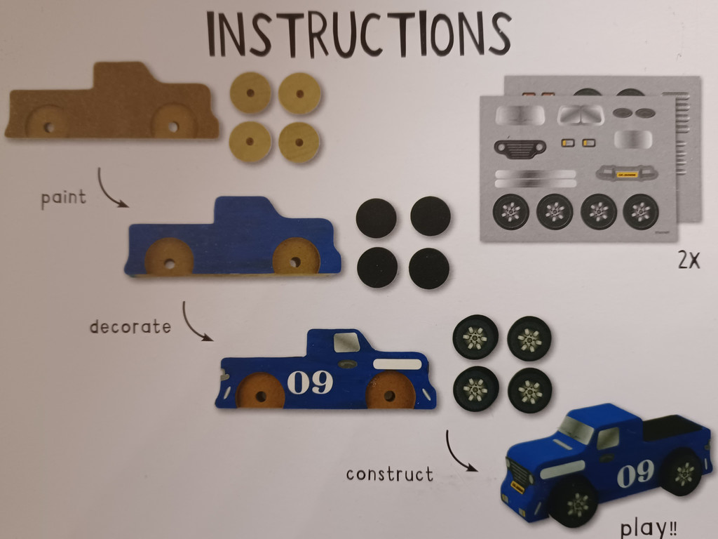 DIY Entwerfe dein eigenes Auto Pick Up Truck Bastelset DIY Entwerfe dein eigenes Auto Pick Up Truck Bastelset