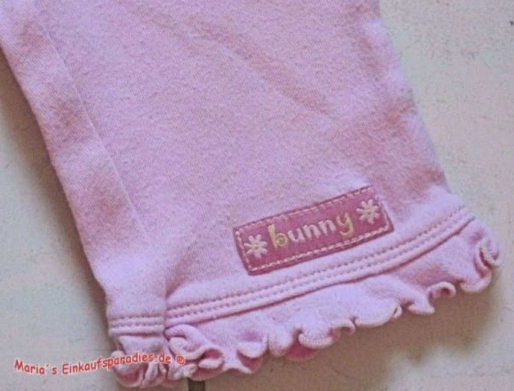 Hose Mädchen Wohlfühl Gummibund mit Aufnäher Rosa Gr.62 #1966