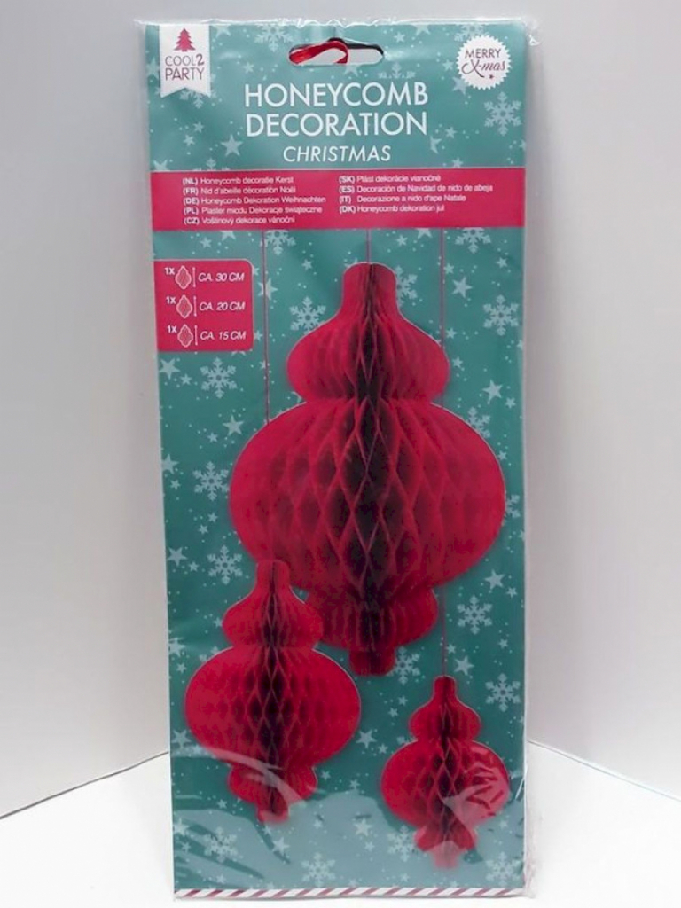 Weihnacht Wabenaufhänger 3 Stück im Set 15cm 120cm 30cm Weihnacht Wabenaufhänger 3 Stück im Set 15cm 120cm 30cm