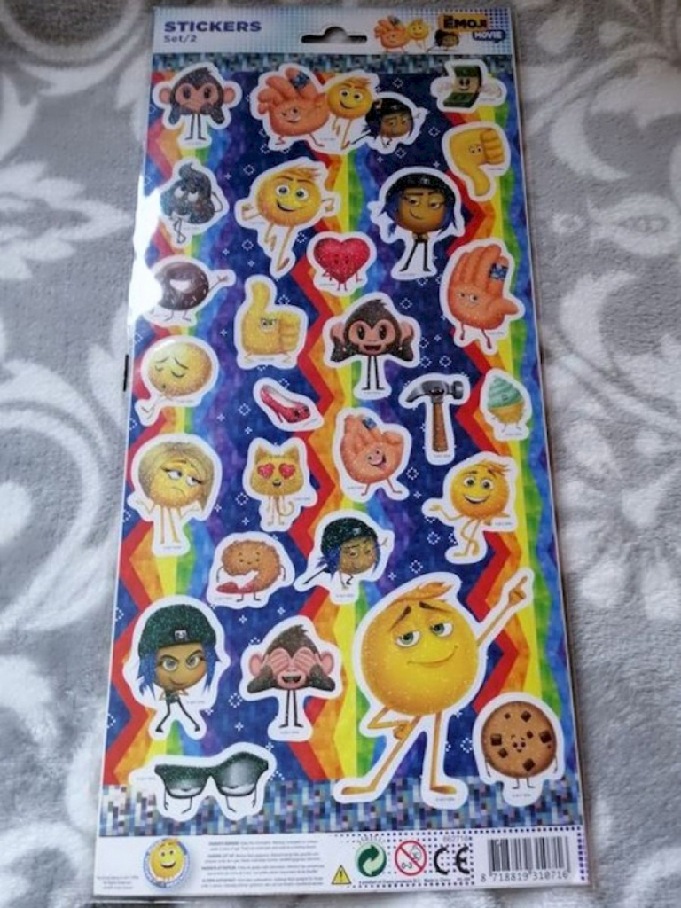 Emoji 2x Sticker Bögen Aufkleber Emoji Movie Emoji 2x Sticker Bögen Aufkleber Emoji Movie