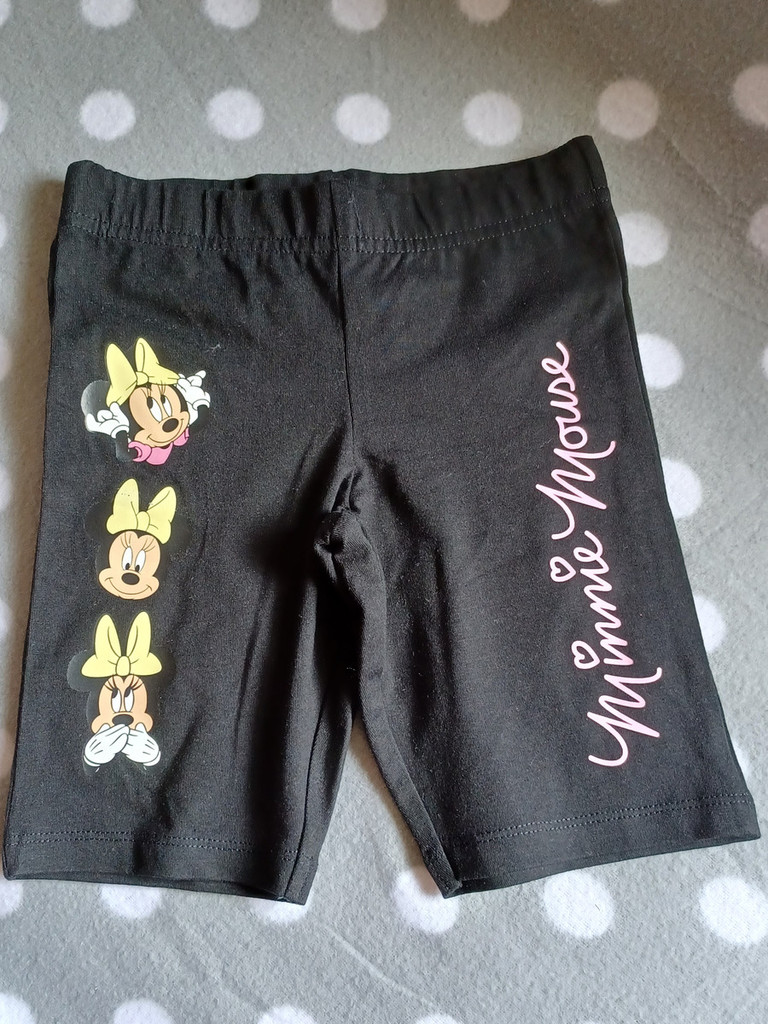 Primark Radler-Hose Mädchen Disney Minnie Maus Schwarz Größe 122