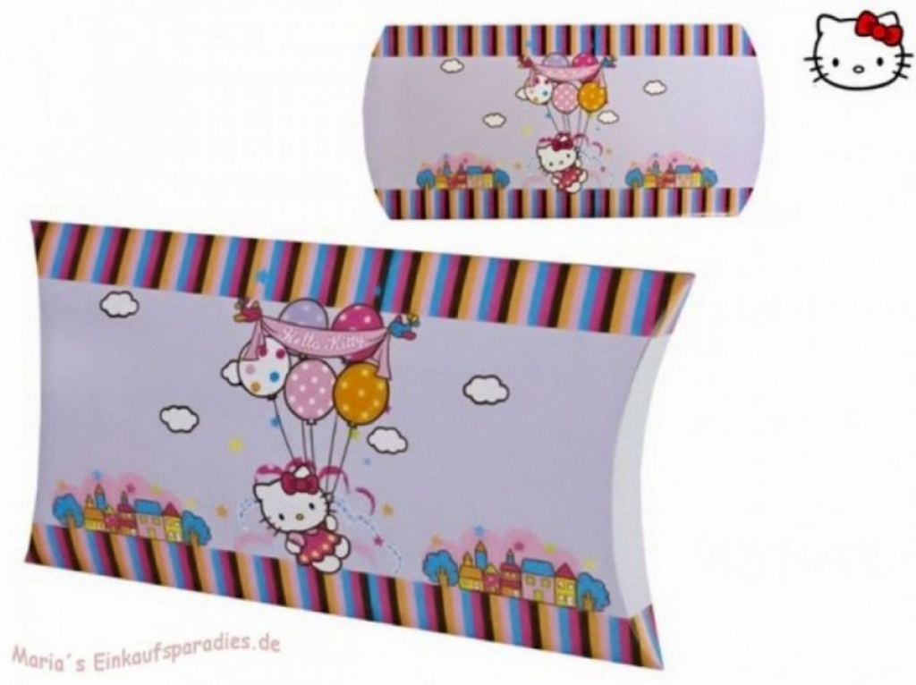 Geschenkverpackung 29x16cm Hello Kitty Ballons #3699