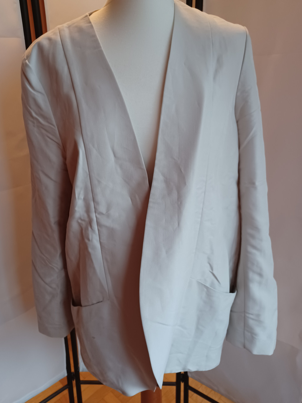 H&M Damen Jacke Blazer Beige Größe 46 H&M Damen Jacke Blazer Beige Größe 46
