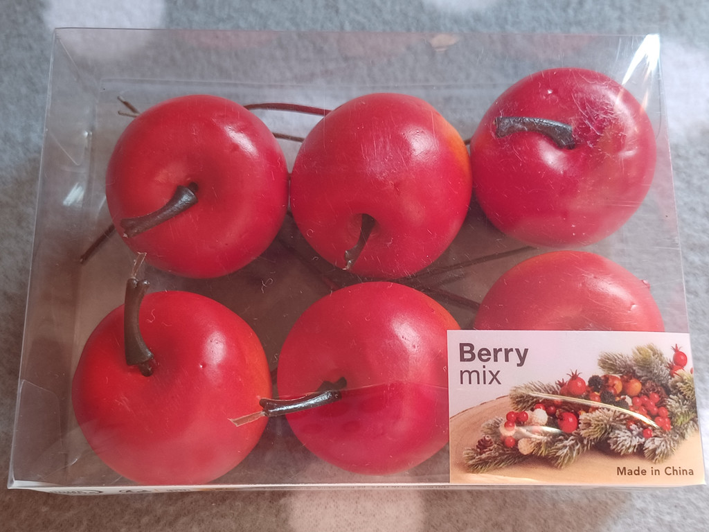 Herbst-Kranz Deko Mix Kunst Äpfelchen Rot/Gelb Herbst-Kranz Deko Mix Kunst Äpfelchen Rot/Gelb