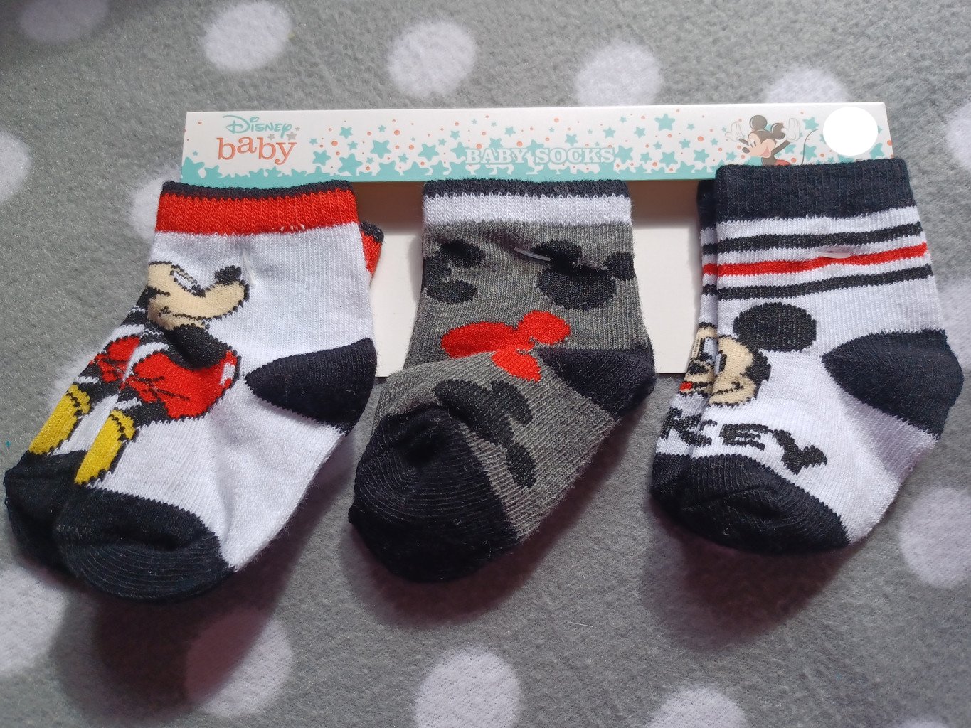 Socken Disney Baby 3er Pack Mickey Maus Größe 68/74 Socken Disney Baby 3er Pack Mickey Maus Größe 68/74