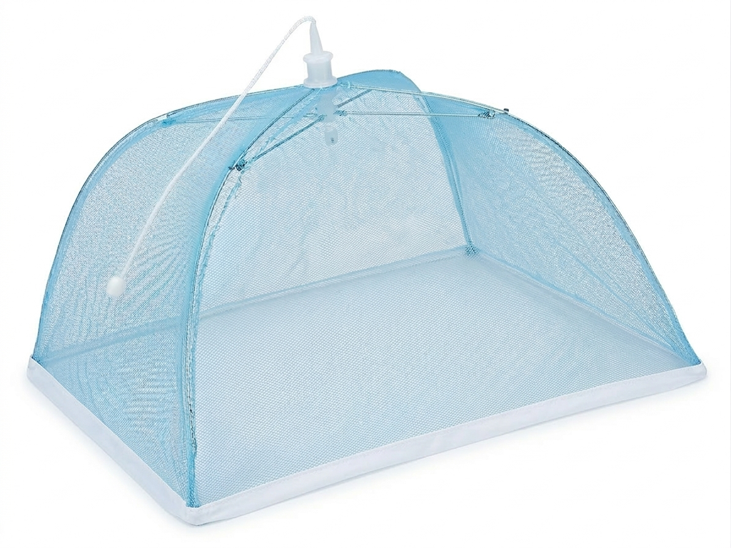 Fliegenhaube in Blau – Faltbarer Insektenschutz 30 x 30 cm